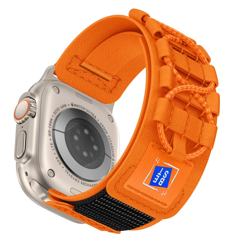 Smartwatch Strap Military-Grade Nylon Stainless Steel Connectors Adjustable Fit
