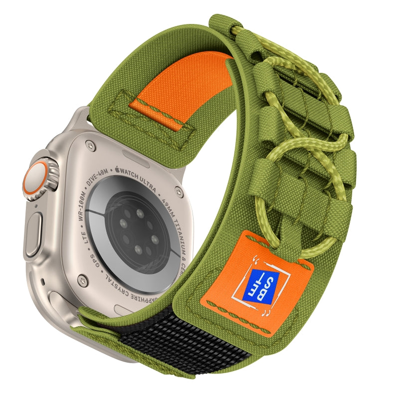 Smartwatch Strap Military-Grade Nylon Stainless Steel Connectors Adjustable Fit