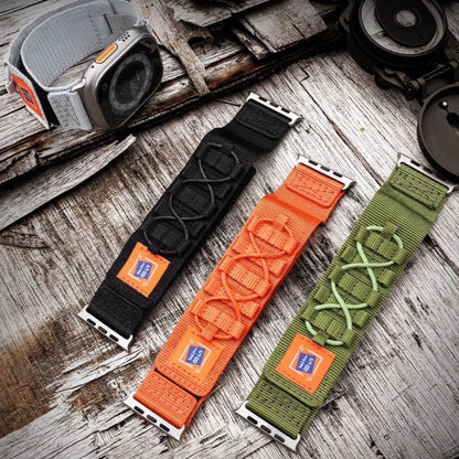 Smartwatch Strap Military-Grade Nylon Stainless Steel Connectors Adjustable Fit