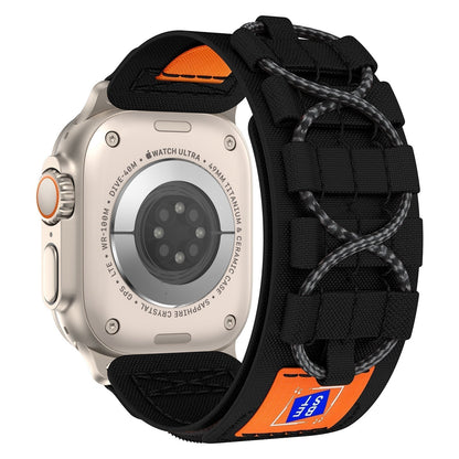 Smartwatch Strap Military-Grade Nylon Stainless Steel Connectors Adjustable Fit