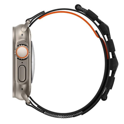 Smartwatch Strap Military-Grade Nylon Stainless Steel Connectors Adjustable Fit