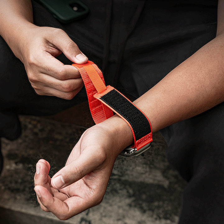 Smartwatch Strap Military-Grade Nylon Stainless Steel Connectors Adjustable Fit