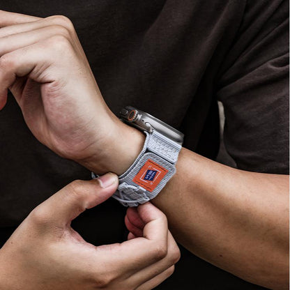Smartwatch Strap Military-Grade Nylon Stainless Steel Connectors Adjustable Fit