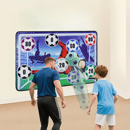 Soccer Target Wall Sticky Balls Scoring Zones
