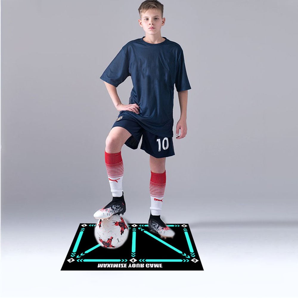Soccer Training Mat Non-Slip Neoprene Numbered Dribbling Guide