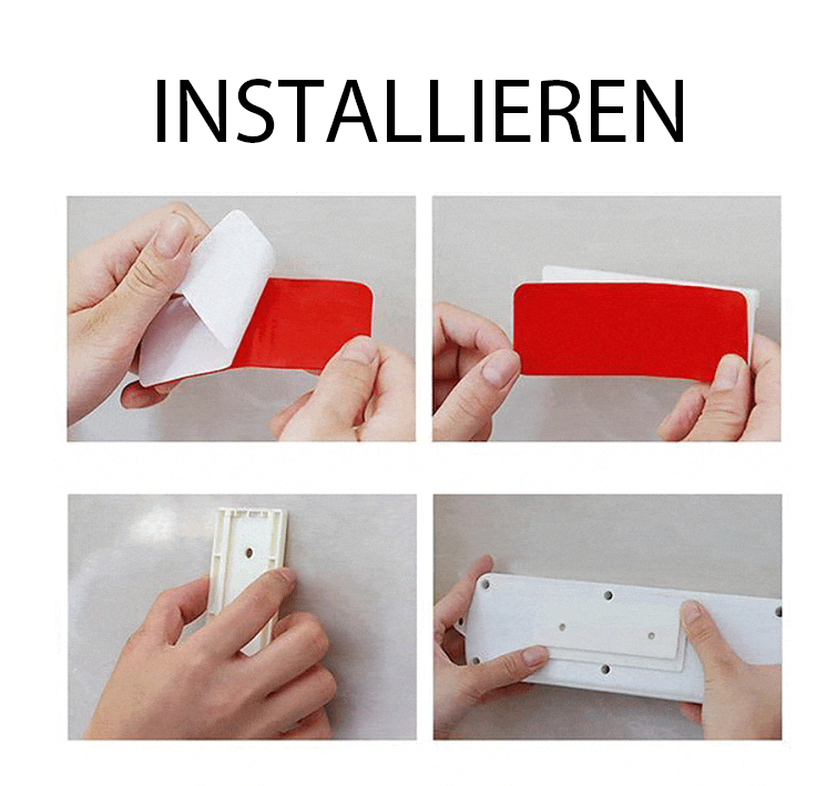 Socket Wall Mount Self-Adhesive No-Drill Reusable