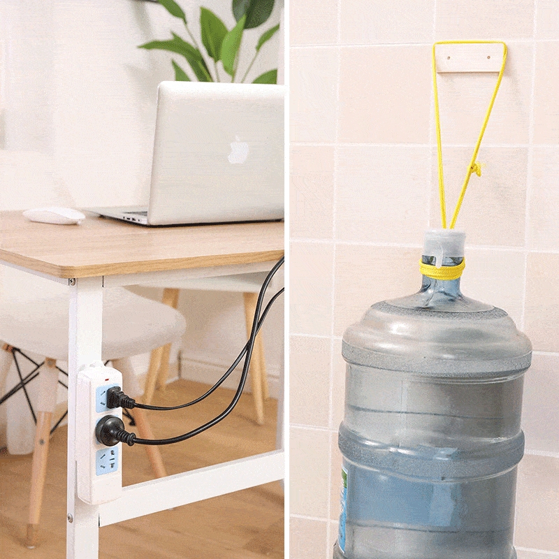 Socket Wall Mount Self-Adhesive No-Drill Reusable