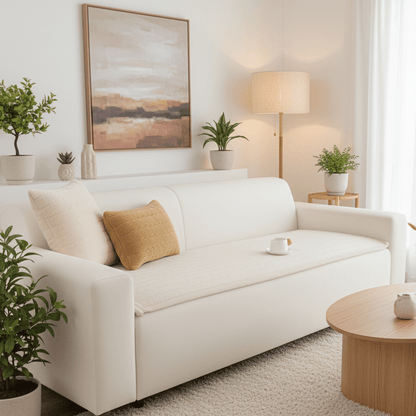 Sofa Cover 2-4 Seater Non-Slip Polyester Machine Washable