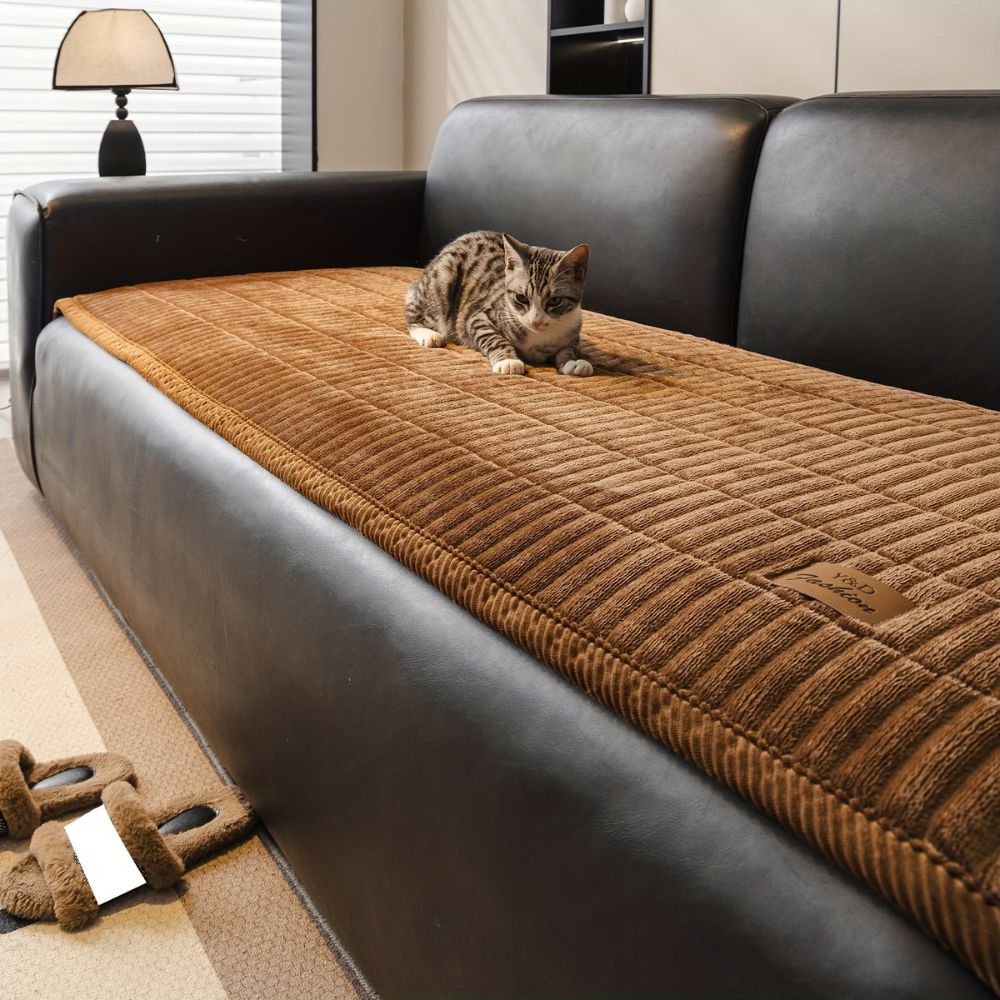 Sofa Cover Quilted Microfiber Non-Slip & Machine Washable