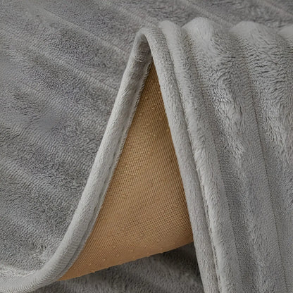 Sofa Cover Ribbed Plush Non-Slip Back & Machine Washable