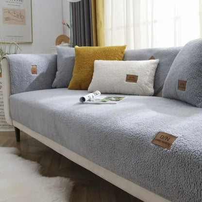 Sofa Cover Sherpa-Fleece Waterproof & Non-Slip