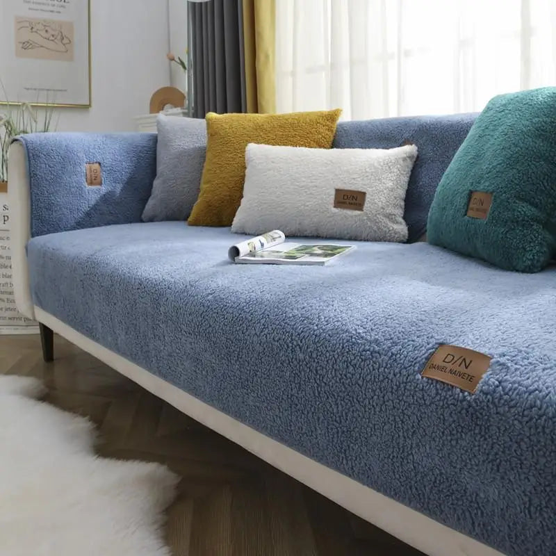 Sofa Cover Sherpa-Fleece Waterproof & Non-Slip