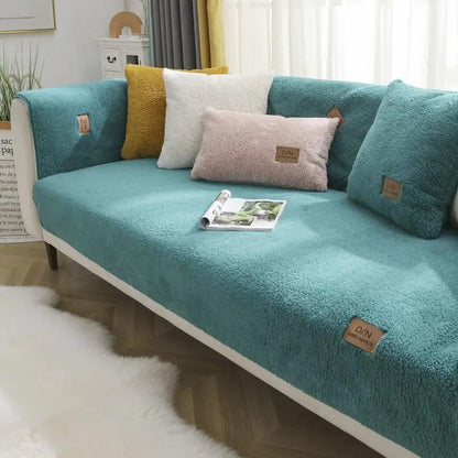 Sofa Cover Sherpa-Fleece Waterproof & Non-Slip