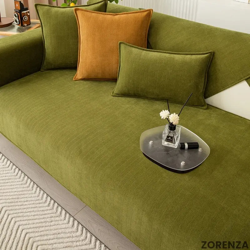 Sofa Slipcover Non-Slip Chenille Machine Washable