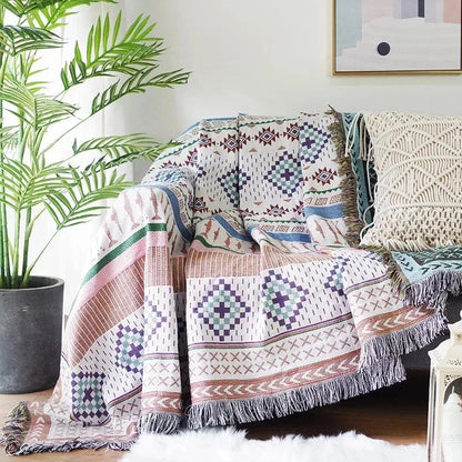 Sofa Throw Decorative Knit Anti-Pilling Hand-Washable