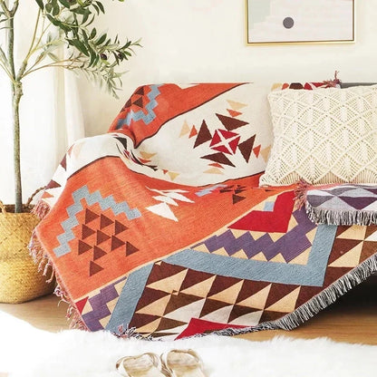 Sofa Throw Decorative Knit Anti-Pilling Hand-Washable