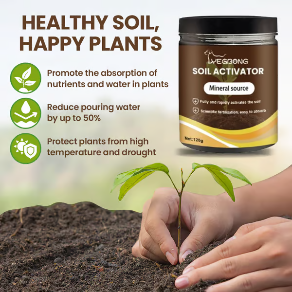 Soil Activator Powder Loosens Compacted Soil & Promotes Roots