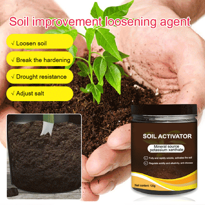 Soil Activator Powder Loosens Compacted Soil & Promotes Roots