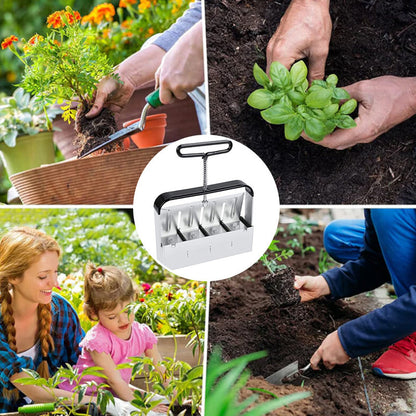 Soil Block Press Stainless Steel Plastic-Free Manual