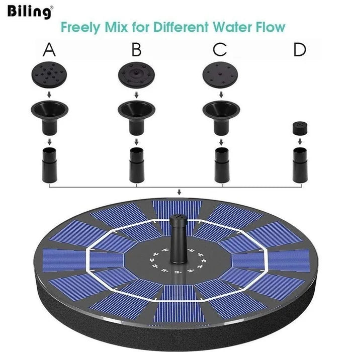 Solar Fountain Pump Automatic Start & 8 Nozzles
