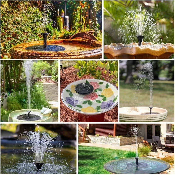 Solar Fountain Pump Automatic Start & 8 Nozzles
