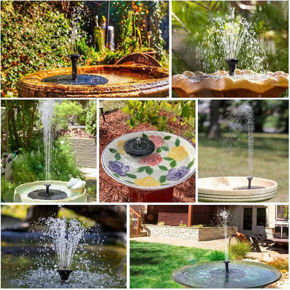 Solar Fountain Pump Automatic Start & 8 Nozzles