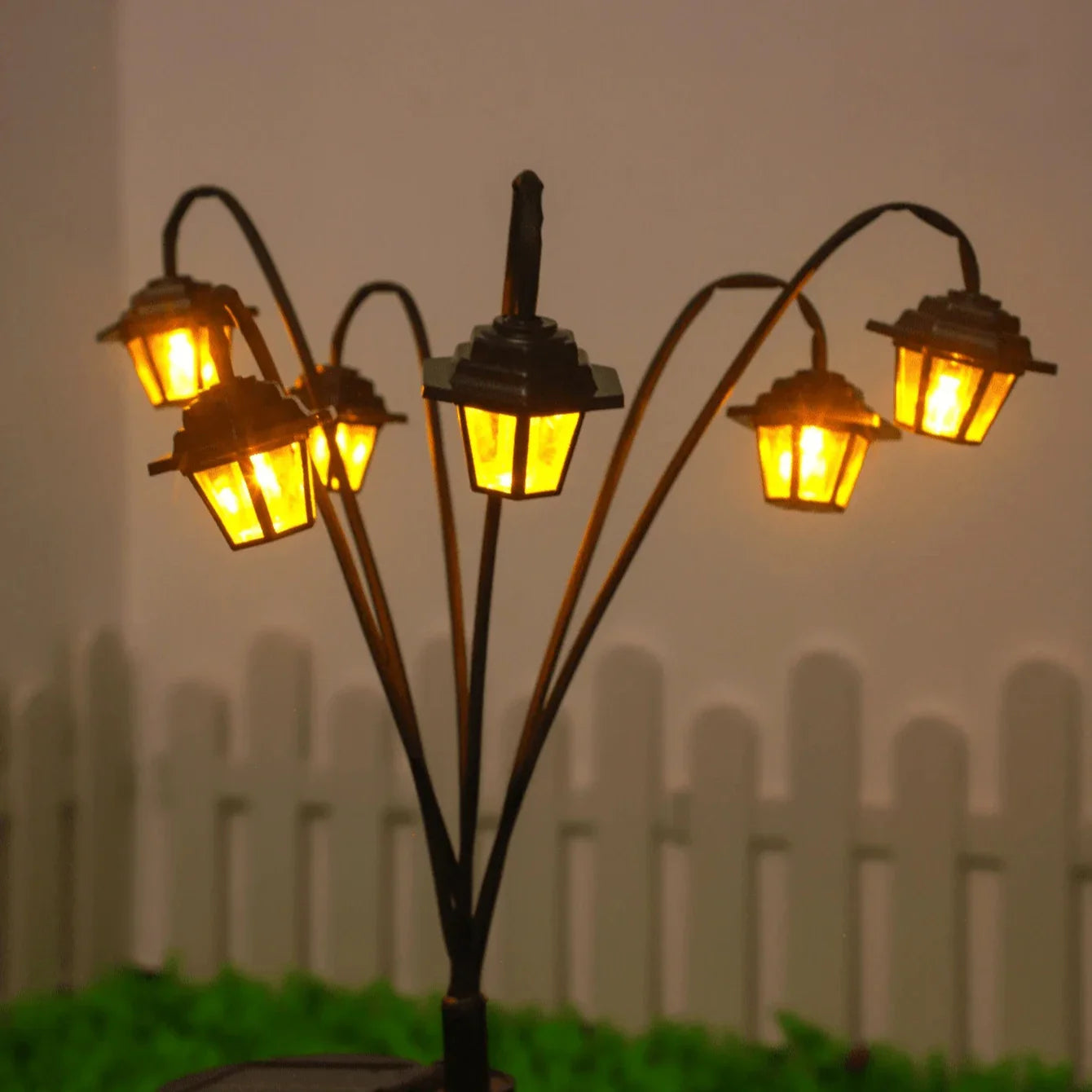 Solar Garden Lantern 6 Warm White LEDs