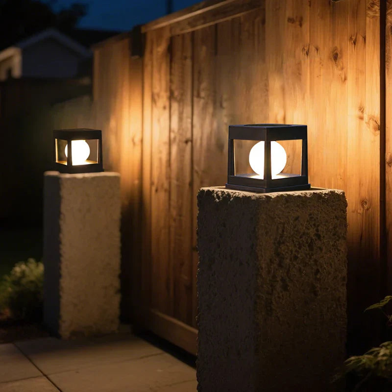 Solar Garden Lantern Automatic Sensor Warm & Cool Light