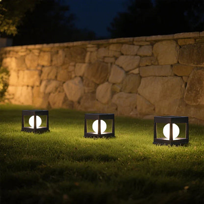 Solar Garden Lantern Automatic Sensor Warm & Cool Light
