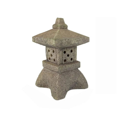 Solar Garden Lantern Pagoda Style Weather-Resistant Resin