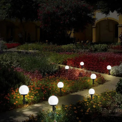 Solar Garden Lights Automatic Warm Light Set of 2