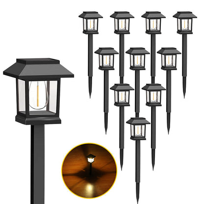 Solar Garden Lights Warm White Set of 10