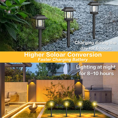 Solar Garden Lights Warm White Set of 10