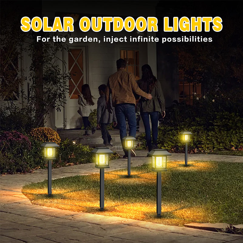 Solar Garden Lights Warm White Set of 10