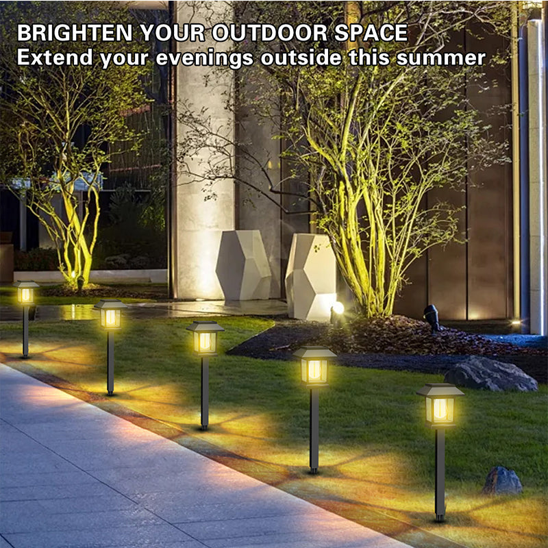 Solar Garden Lights Warm White Set of 10