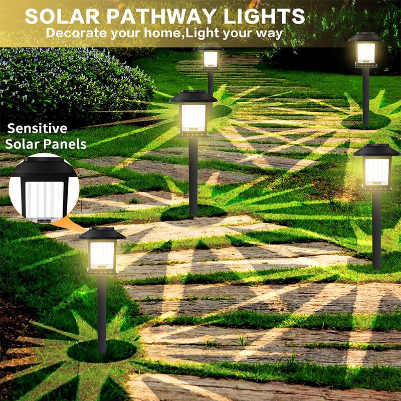 Solar Garden Lights Warm White Set of 10