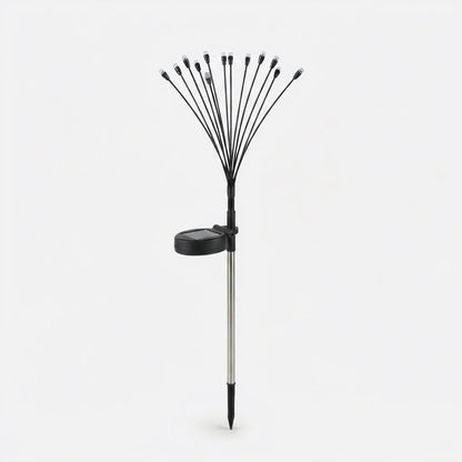 Solar Garden Stake Lights Starburst Effect Warm White Dusk Sensor