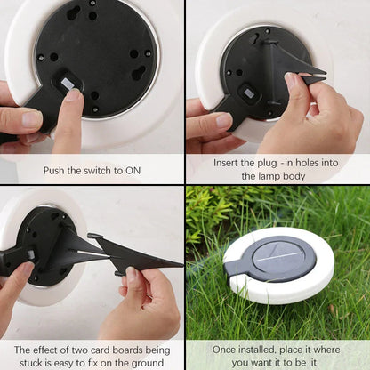 Solar Ground Light Adjustable 360 Degree IP65 Weatherproof
