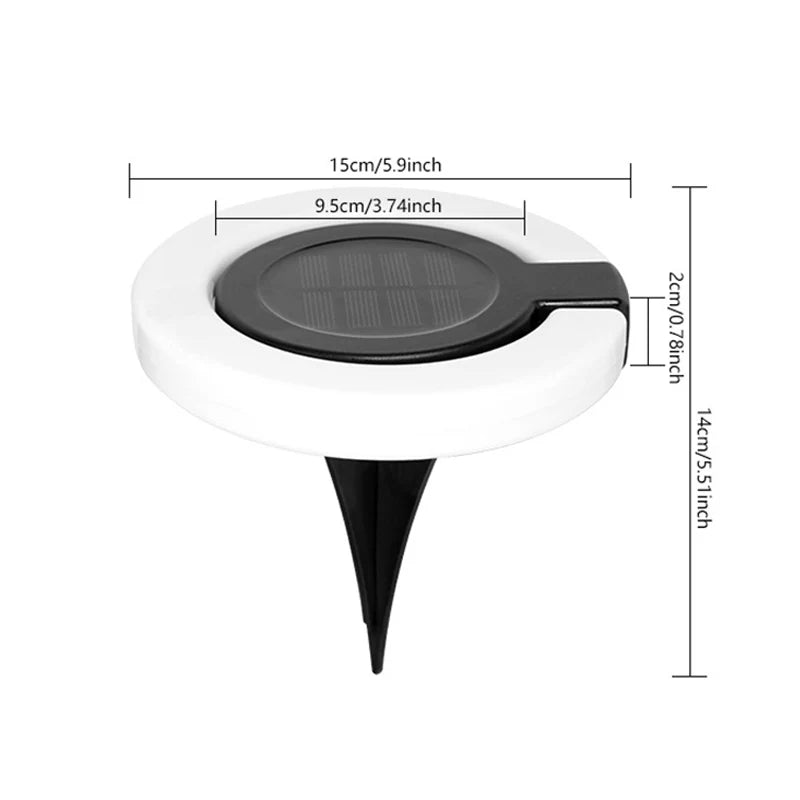 Solar Ground Light Adjustable 360 Degree IP65 Weatherproof