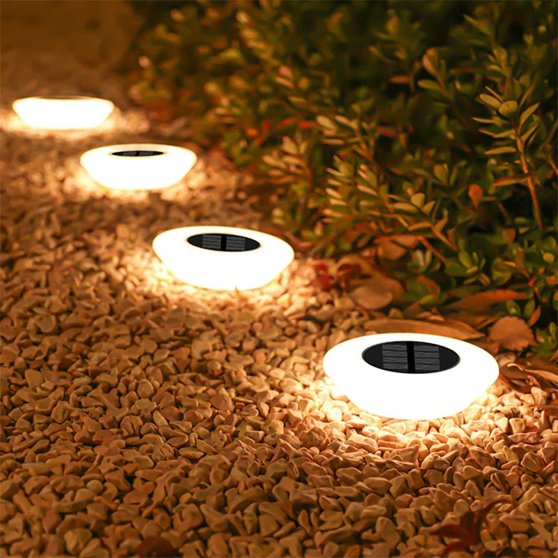 Solar Ground Lights 360° Ring Set of 4