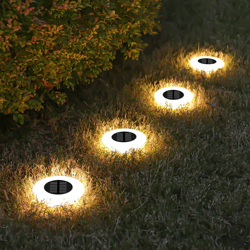 Solar Ground Lights 360° Ring Set of 4