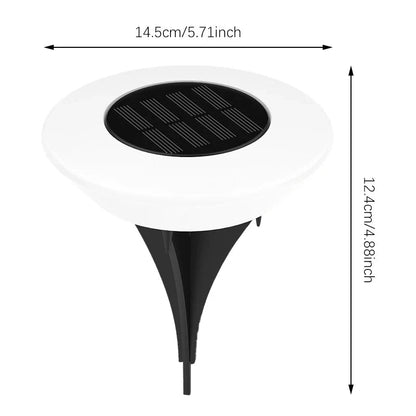 Solar Ground Lights 360° Ring Set of 4