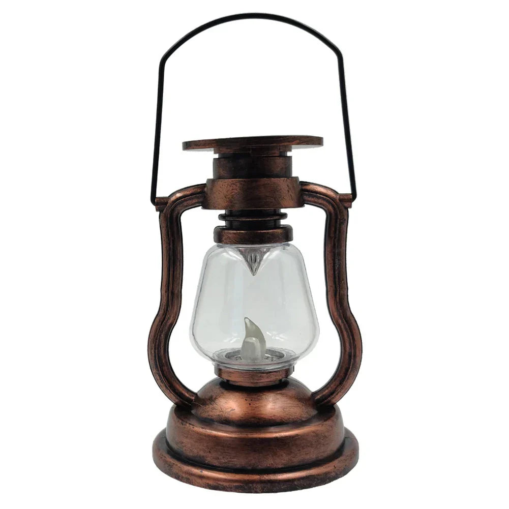 Solar Lantern Automatic Dusk To Dawn Flickering LED