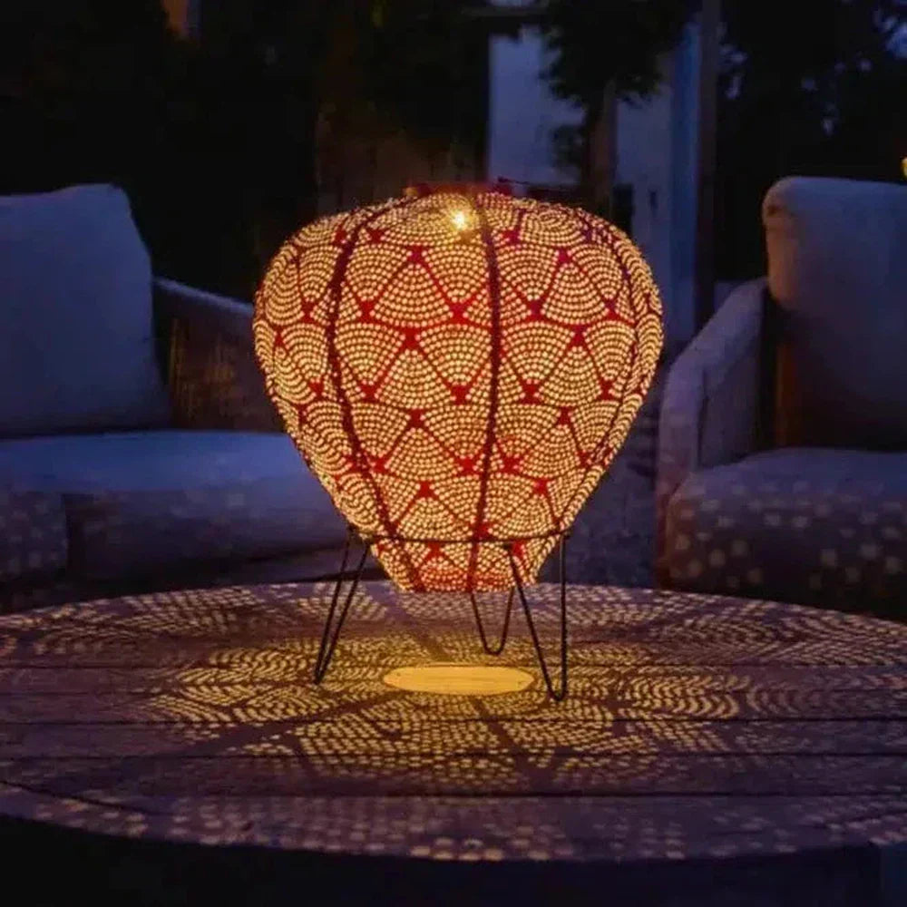 Solar Lantern Hot Air Balloon Warm White LED