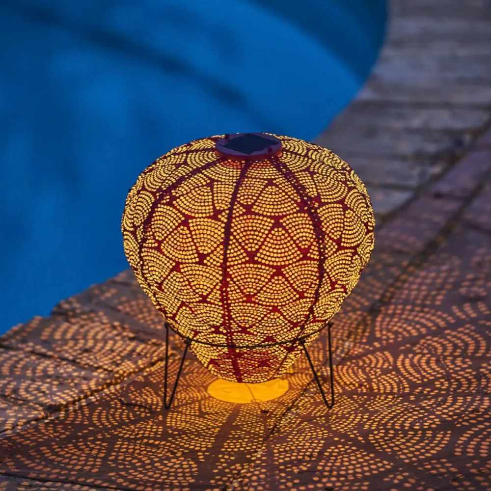 Solar Lantern Hot Air Balloon Warm White LED