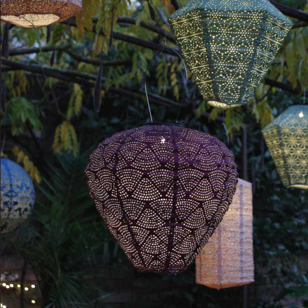 Solar Lantern Hot Air Balloon Warm White LED