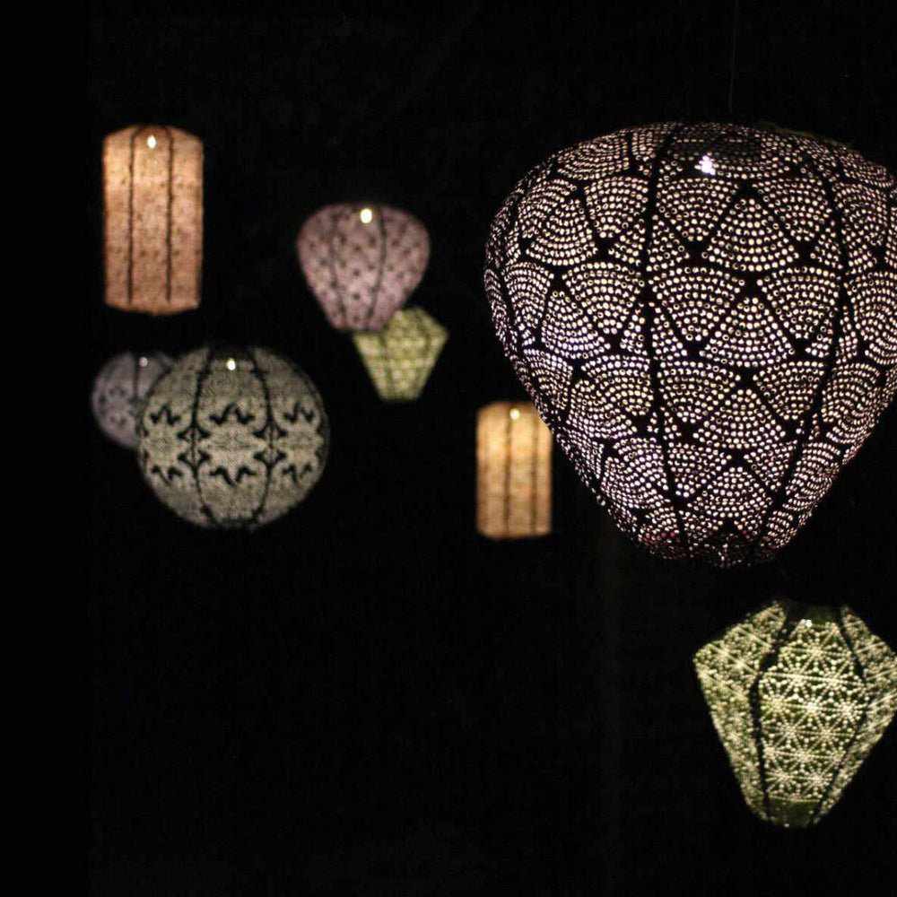 Solar Lantern Hot Air Balloon Warm White LED