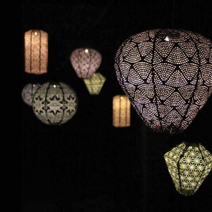 Solar Lantern Hot Air Balloon Warm White LED