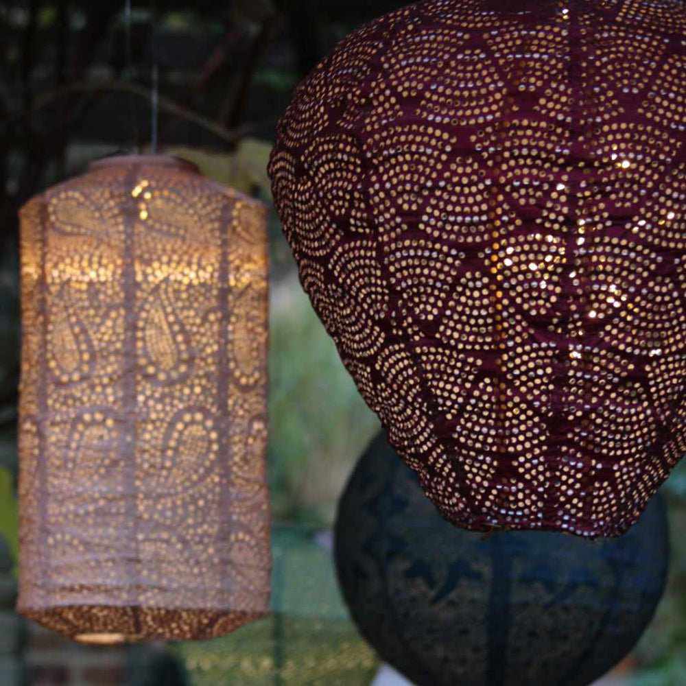 Solar Lantern Hot Air Balloon Warm White LED