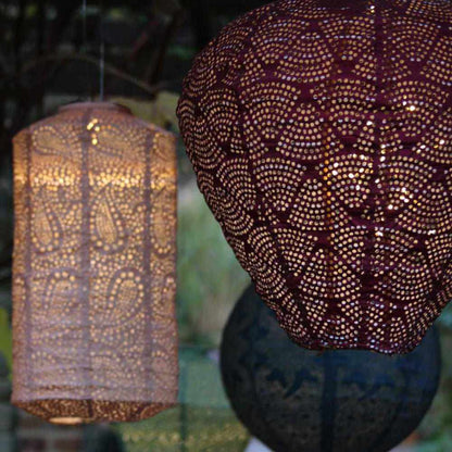 Solar Lantern Hot Air Balloon Warm White LED